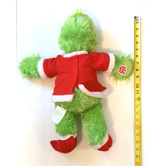 Build A Bear Grinch Christmas Plush Red Santa Suit SOUND NOT WORKING READ - Picture 3 of 15